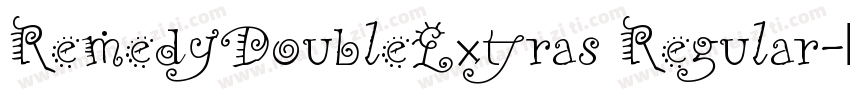 RemedyDoubleExtras Regular字体转换